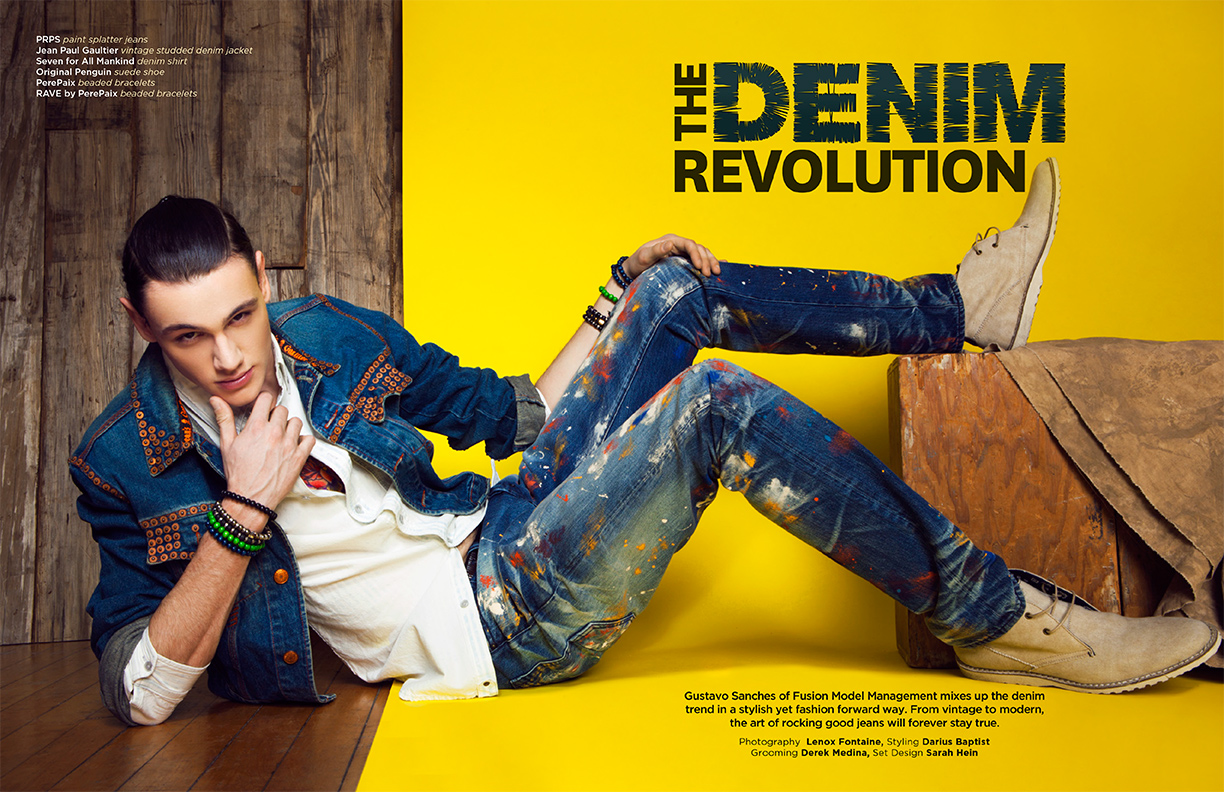 Lenox Fontaine YRB Magazine Denim Shoot1